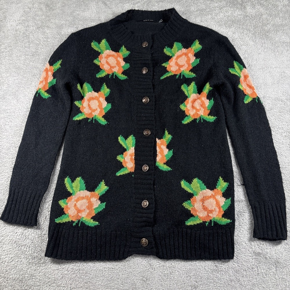 Ark & Co Women's Button Down Floral Cardigan‎ Size Small